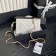 Chanel WALLET ON CHAIN AP4282 Shiny Lambskin, Imitation Pearls & Gold-Tone Metal White High