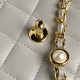 Chanel WALLET ON CHAIN AP4282 Shiny Lambskin, Imitation Pearls & Gold-Tone Metal Grey High