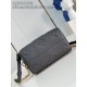 Louis Vuitton SPEEDY BANDOULIÈRE 20 Embossed grained cowhide leather M58953 Pewter High