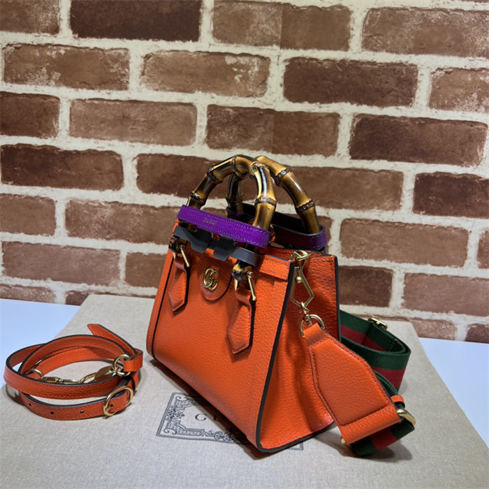 Gucci Diana mini tote bag 702732 Orange High