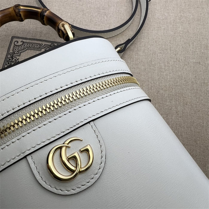 Gucci MINI BAMBOO SHOULDER BAG 760200 White High