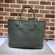 OPHIDIA LARGE TOTE BAG 726755 jumbo GG leather Green High