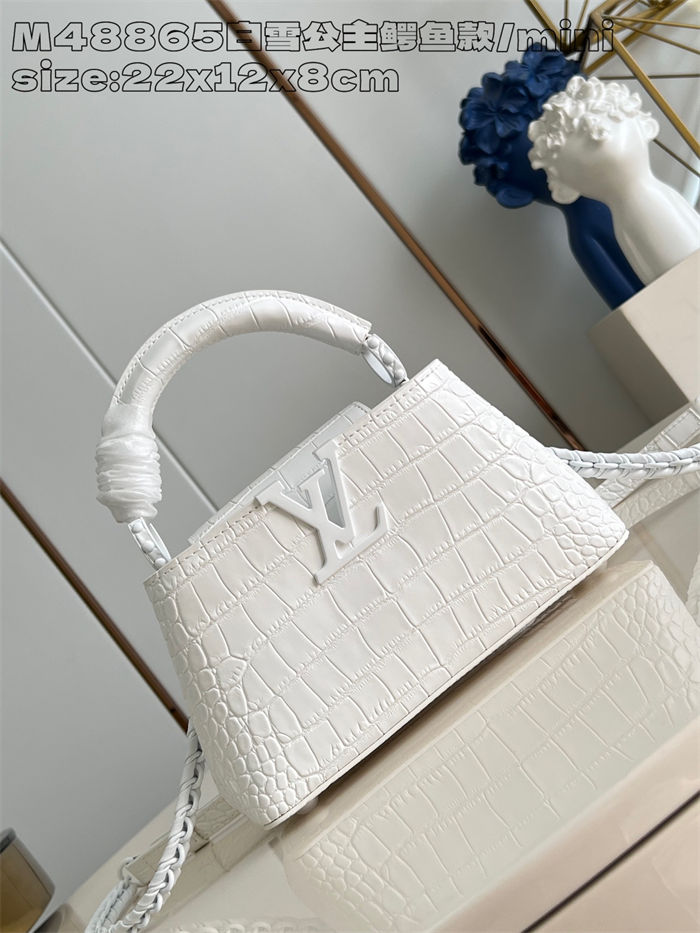 Louis Vuitton Capucines East-West Mini Crocodile M48865 High