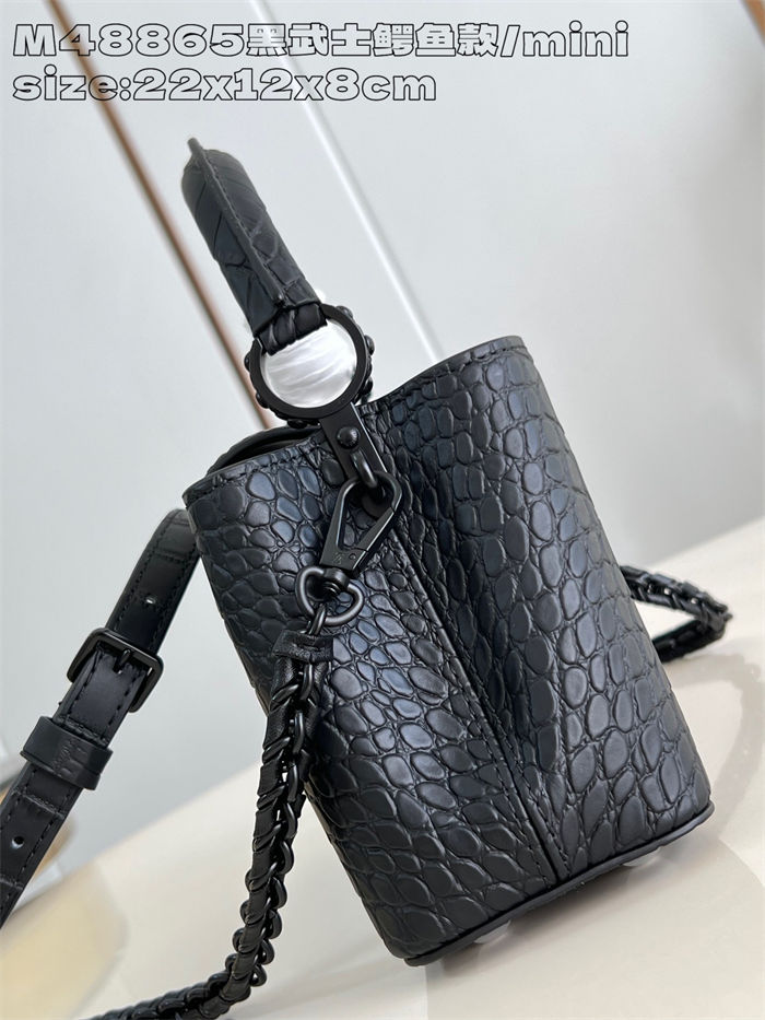 Louis Vuitton Capucines East-West Mini Crocodile M48865 High