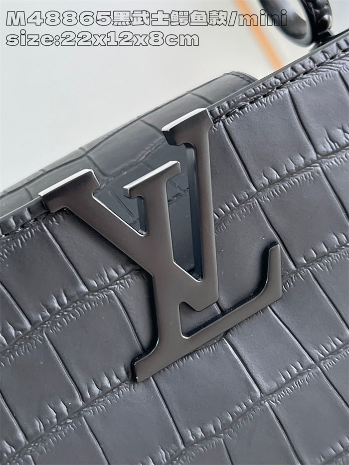 Louis Vuitton Capucines East-West Mini Crocodile M48865 High