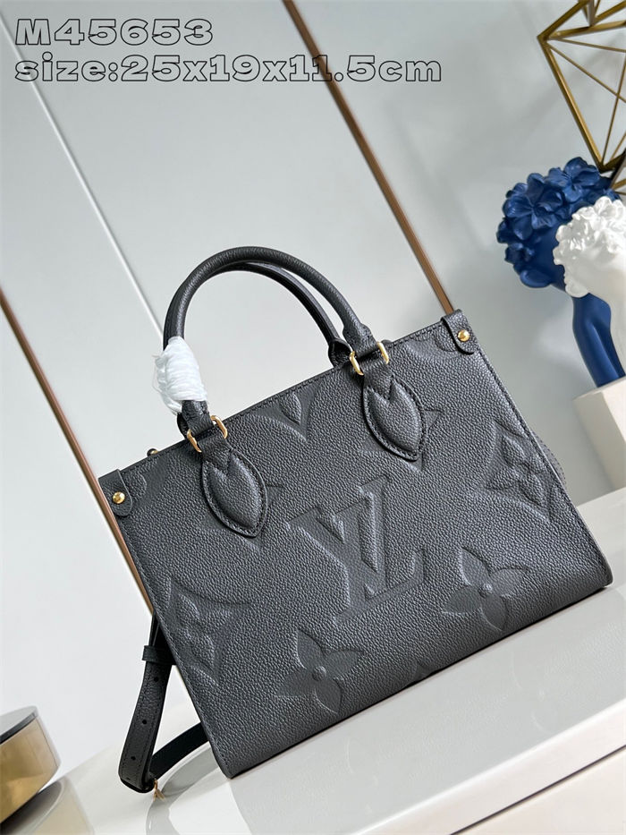 Louis Vuitton ONTHEGO PM Monogram Empreinte Pewter M45653 High