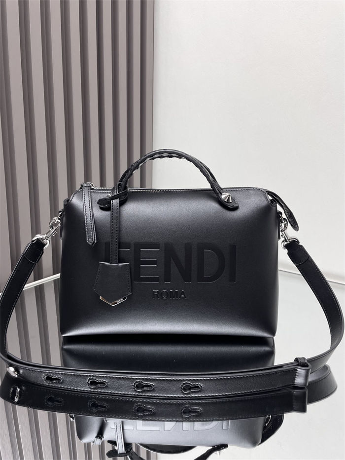 Fendi By The Way Medium Boston bag leather Black High