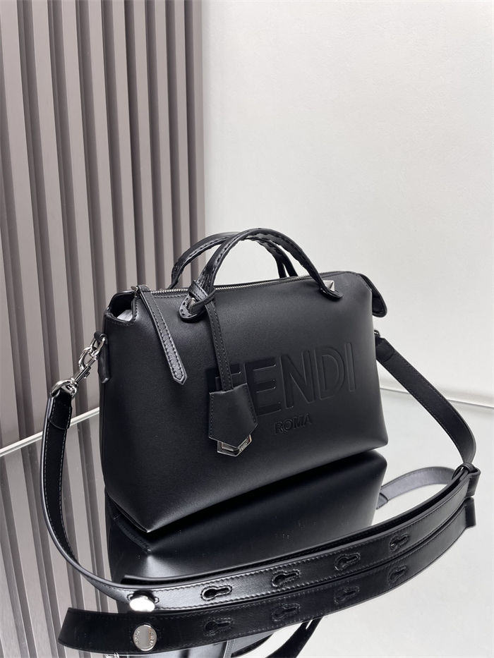 Fendi By The Way Medium Boston bag leather Black High