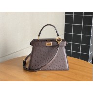 PEEKABOO ISEEU PETITE ostrich leather bag High