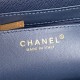 Chanel MINI FLAP BAG WITH TOP HANDLE AS5165 Grained Calfskin Blue High