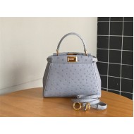 PEEKABOO MINI ostrich leather bag High