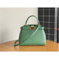 PEEKABOO MINI ostrich leather bag High