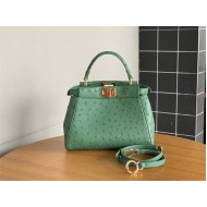 PEEKABOO MINI ostrich leather bag High