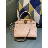 PEEKABOO MINI ostrich leather bag High