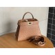 PEEKABOO SMALL ostrich leather bag High