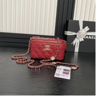 Chanel Vanity with Chain AP4301 Lambskin Red High