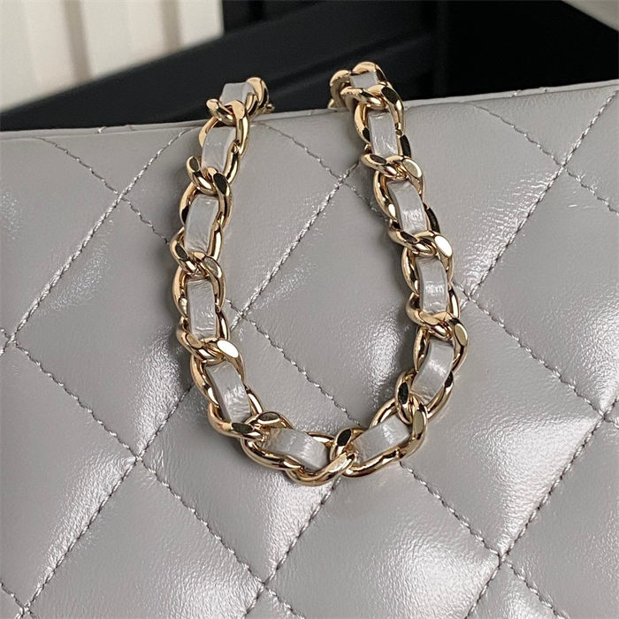 Chanel Vanity with Chain AP4301 Lambskin Grey High