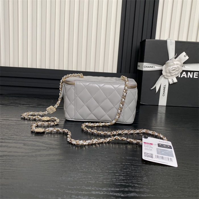 Chanel Vanity with Chain AP4301 Lambskin Grey High