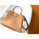 PEEKABOO ISEEU SMALL leather bag Beige High