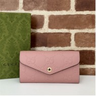 Gucci GG CONTINENTAL WALLET 772791 Pink high