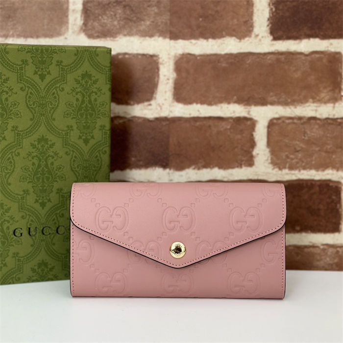 Gucci GG CONTINENTAL WALLET 772791 Pink high