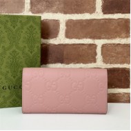 Gucci GG CONTINENTAL WALLET 772791 Pink high