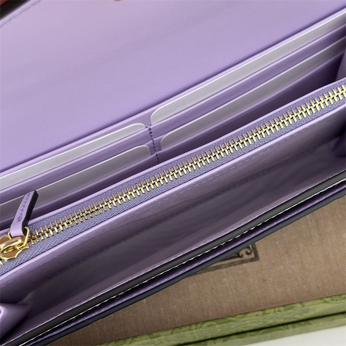 Gucci GG CONTINENTAL WALLET 772791 Lilac high