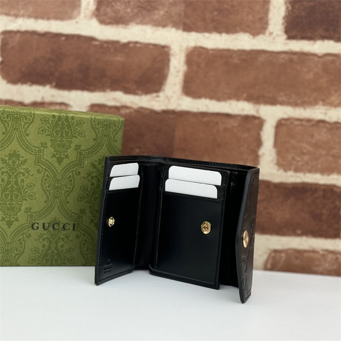 Gucci GG MEDIUM WALLET 772793 Black high