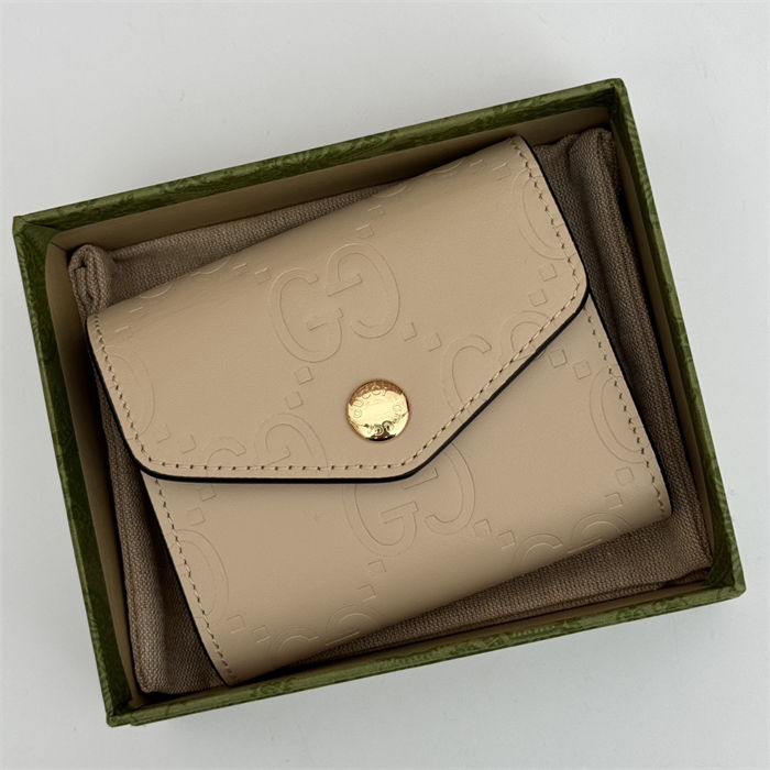 Gucci GG MEDIUM WALLET 772793 Beige high