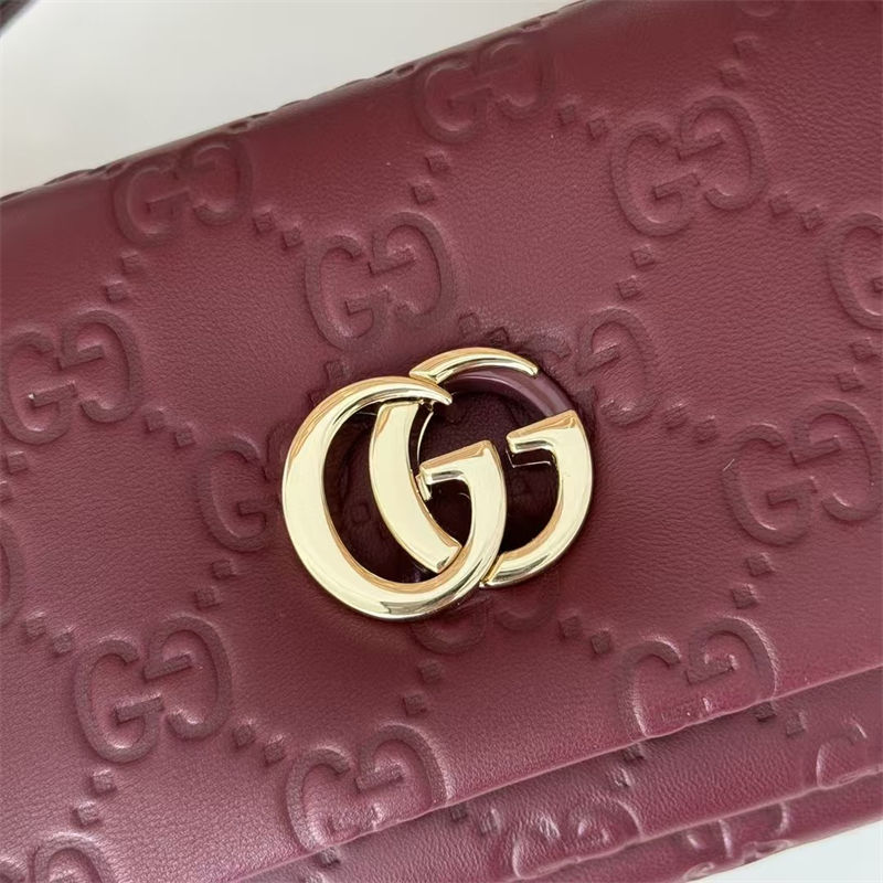 Gucci GG MILANO MINI TOP HANDLE BAG 806017 GG Puffy Leather High