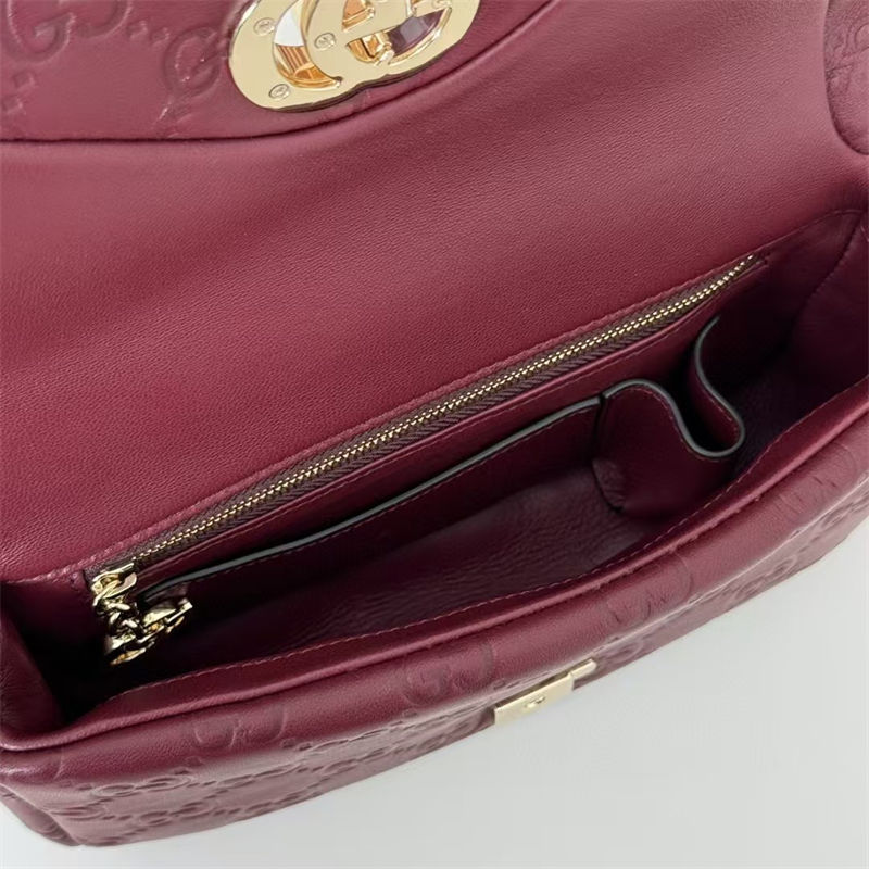 Gucci GG MILANO MINI TOP HANDLE BAG 806017 GG Puffy Leather High