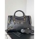 WOMEN'S LE CITY LARGE BAG Gold Metal Black High 