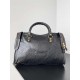 WOMEN'S LE CITY LARGE BAG Gold Metal Black High 