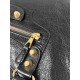 WOMEN'S LE CITY LARGE BAG Gold Metal Black High 