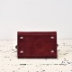 The Row Soft Margaux 10 Bag in Suede Burgundy High