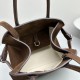 The Row Soft Margaux 10 Bag in Suede Brown High