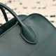 The Row Soft Margaux 10 Bag in Leather Dark Green High