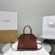 The Row Soft Margaux 10 Bag in Leather Brown High