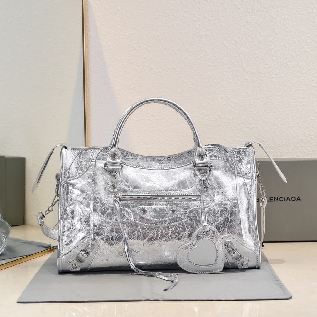 WOMEN'S LE CITY MEDIUM BAG in Silver High 