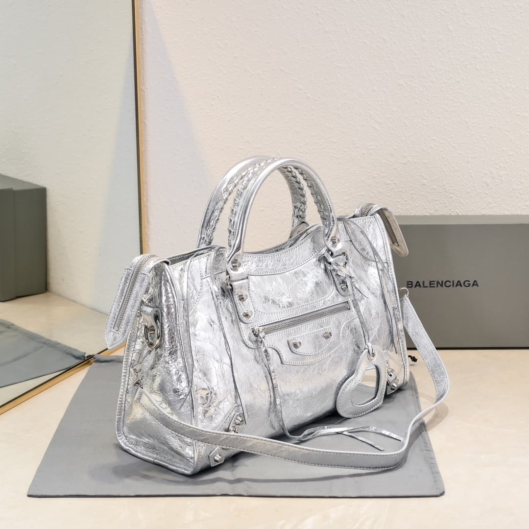 WOMEN'S LE CITY MEDIUM BAG in Silver High 