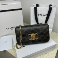 Celine MULTIPOCHETTE IN TRIOMPHE CANVAS AND CALFSKIN High