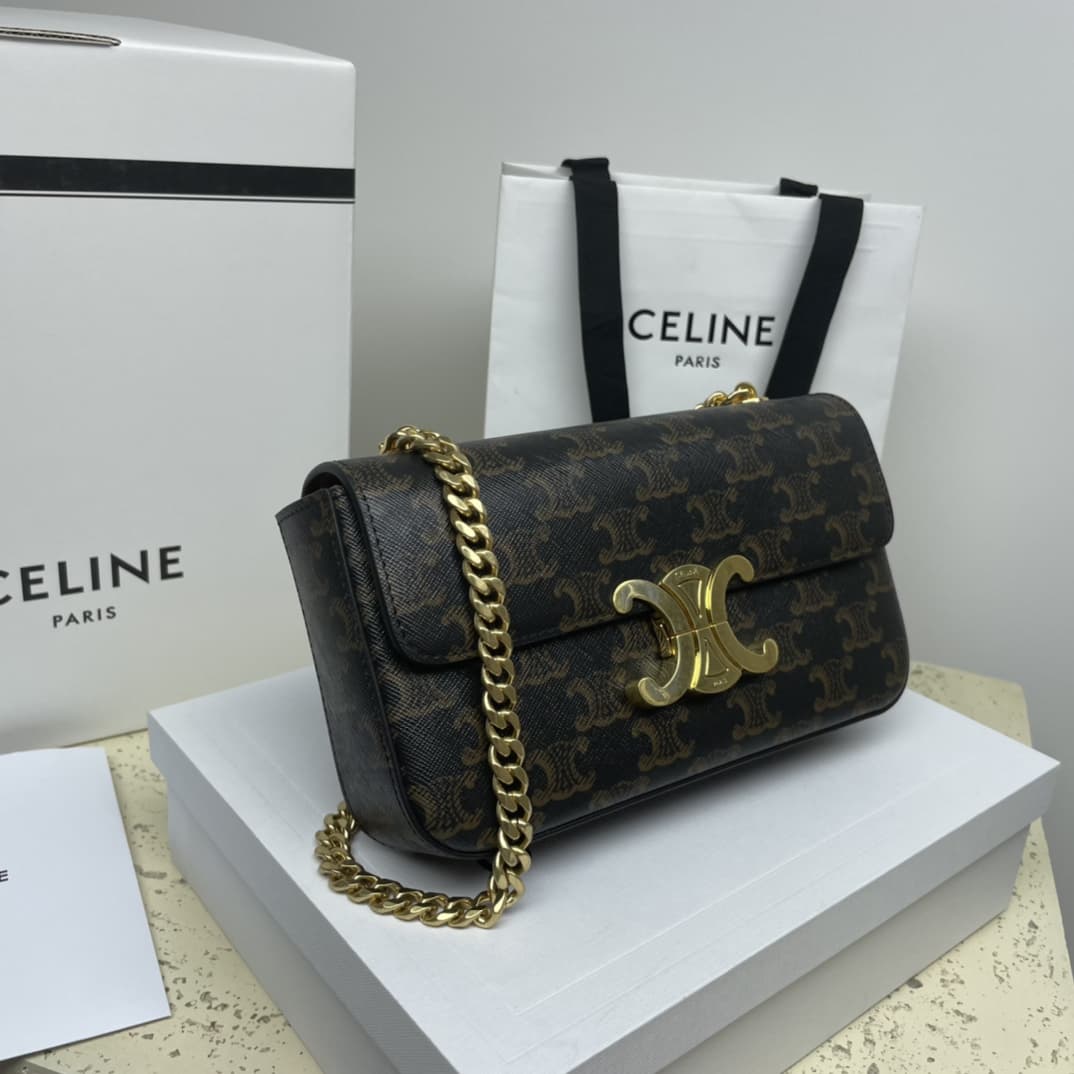 Celine MULTIPOCHETTE IN TRIOMPHE CANVAS AND CALFSKIN High