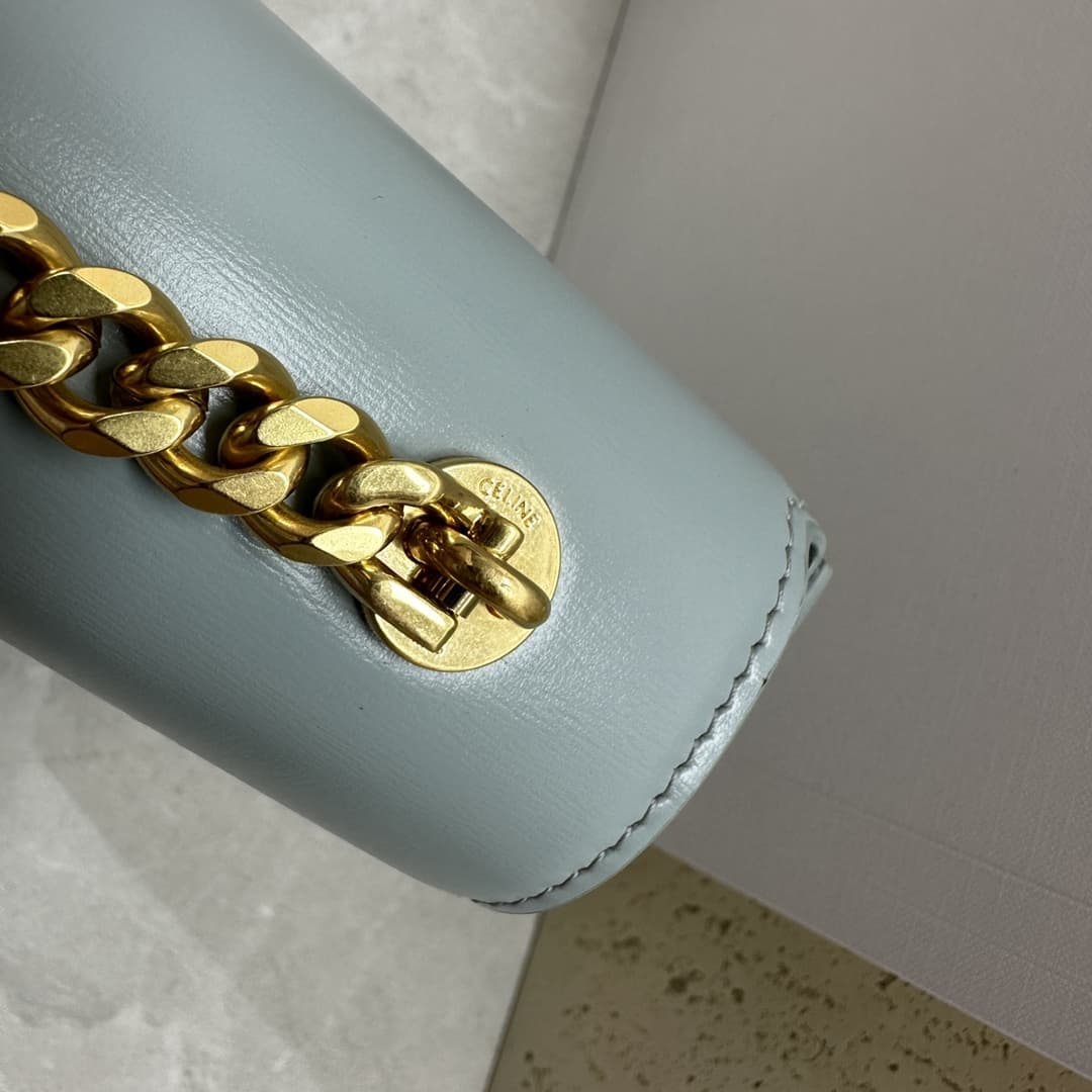 Celine CHAIN SHOULDER BAG CLAUDE IN SHINY CALFSKIN High