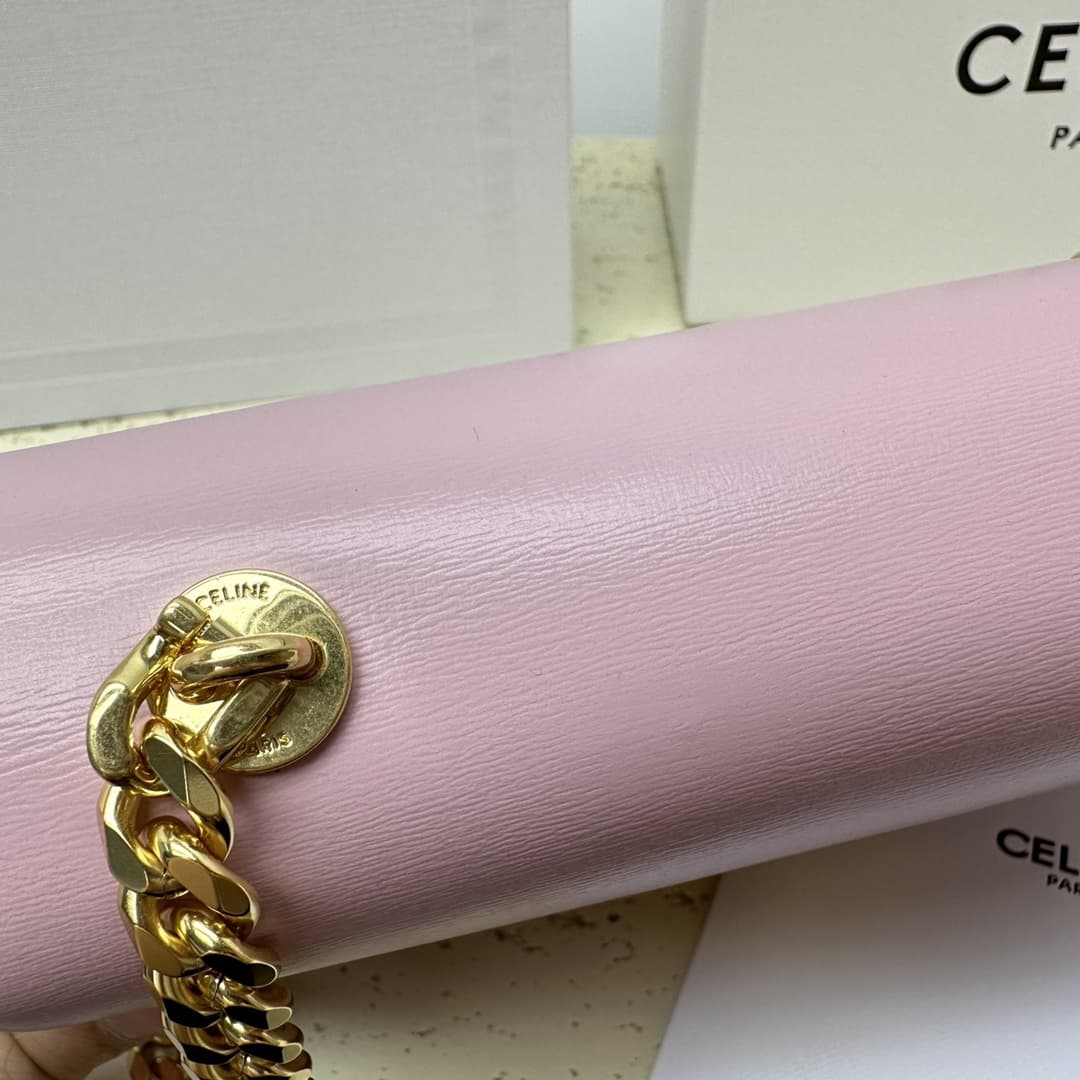 Celine CHAIN SHOULDER BAG CLAUDE IN SHINY CALFSKIN High