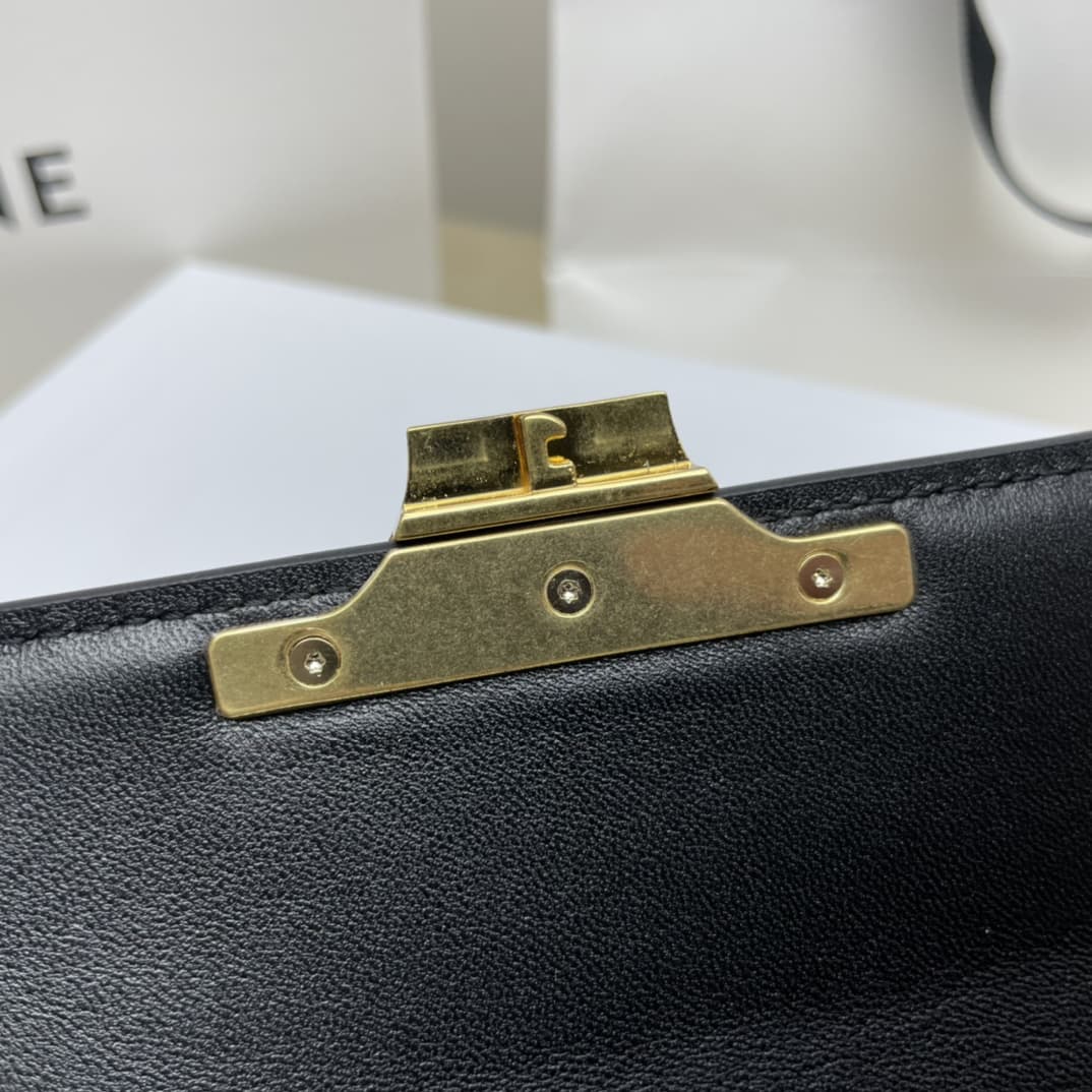 Celine CHAIN SHOULDER BAG CLAUDE IN SHINY CALFSKIN High