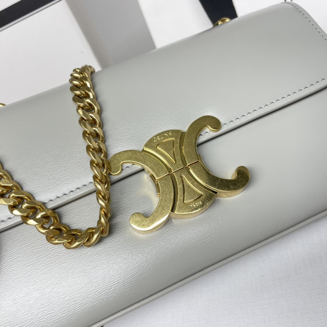 Celine CHAIN SHOULDER BAG CLAUDE IN SHINY CALFSKIN High