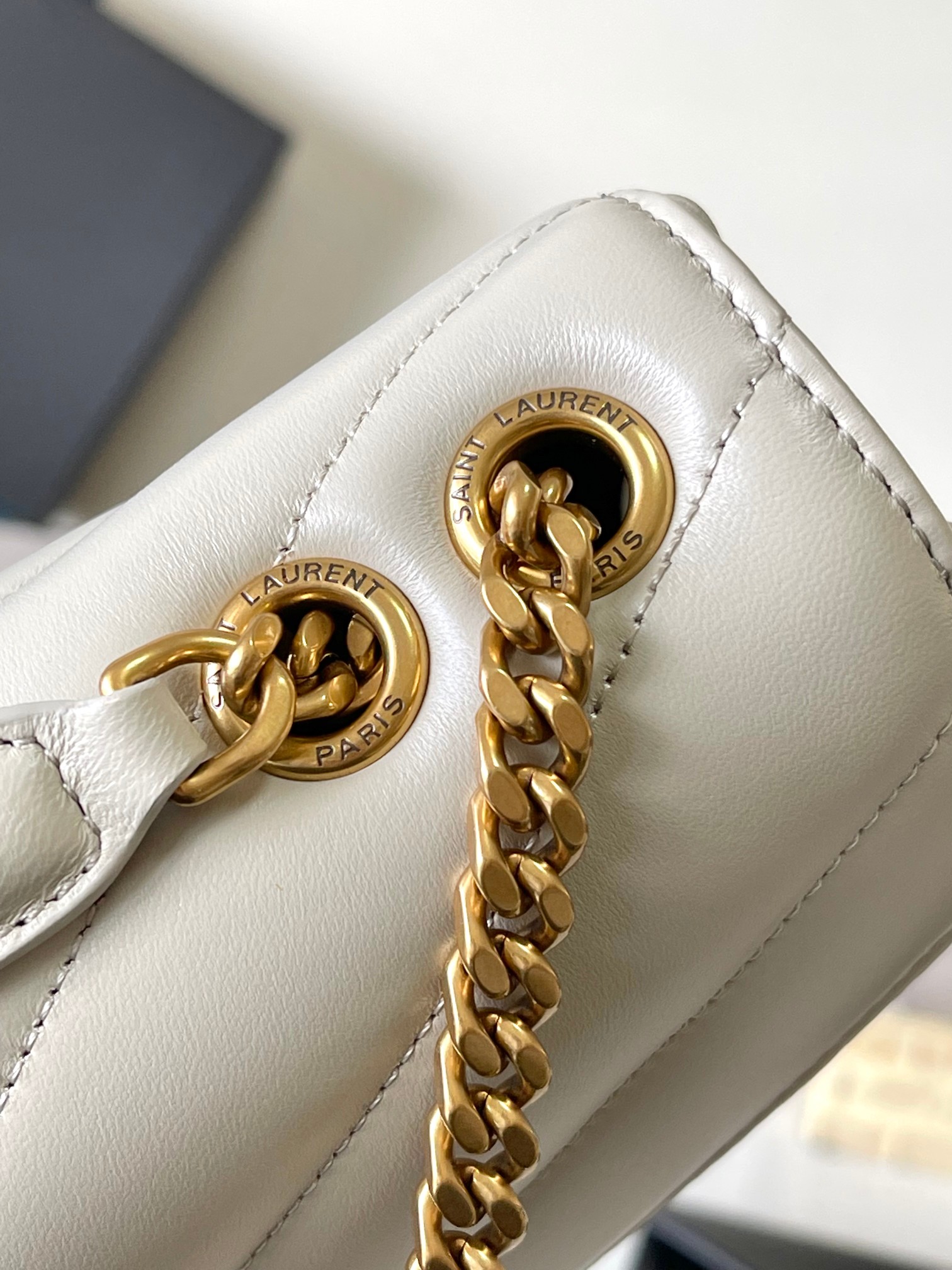 LOULOU SMALL IN MATELASSÉ LAMBSKIN Gold-Tone High