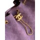 Chanel Hobo handbag AS5311 Suede & Gold-tone Metal Purple High