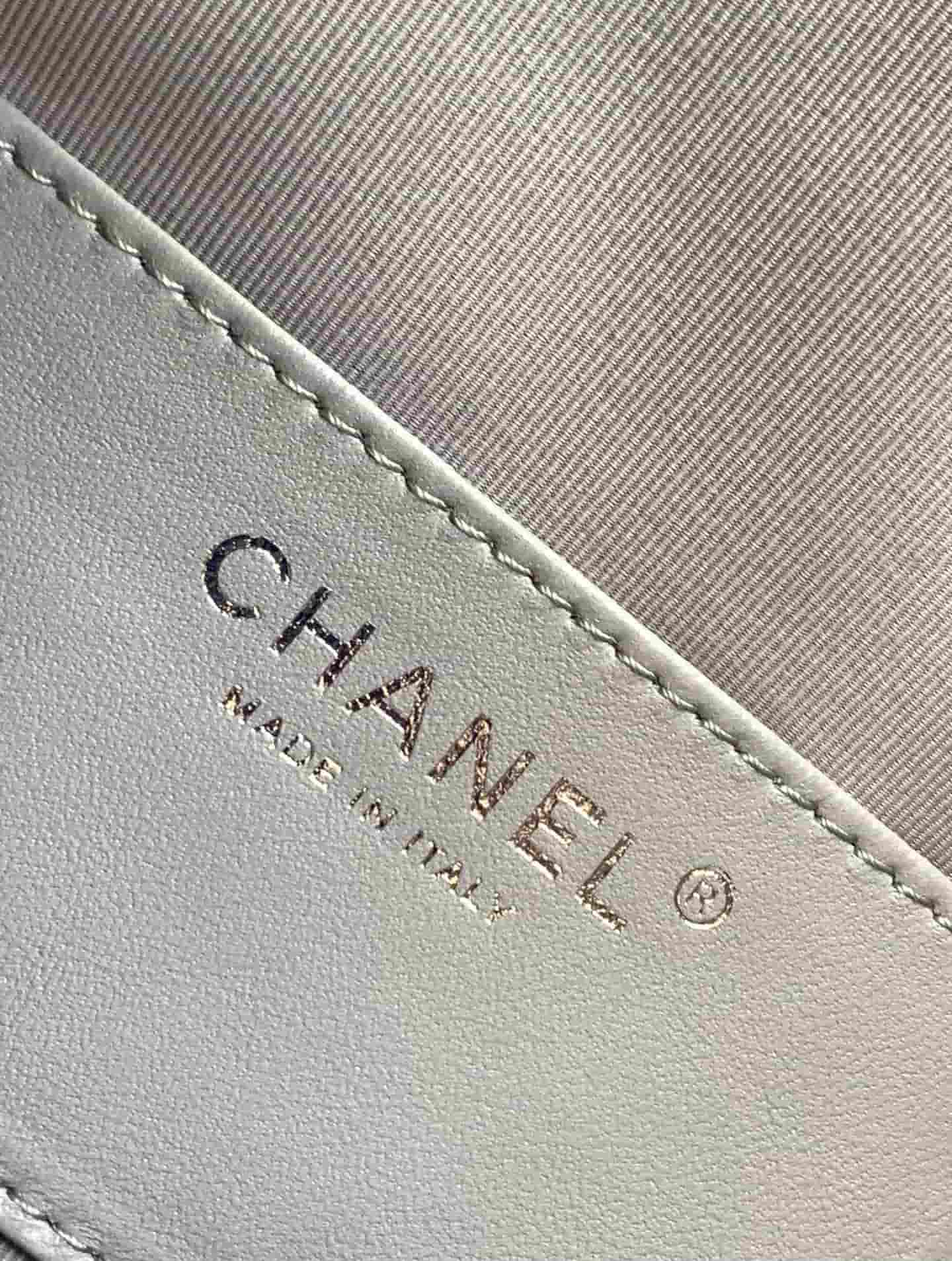 Chanel Hobo handbag AS5311 Suede & Silver-tone Metal Grey High