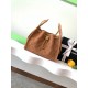 Chanel Hobo handbag AS5293 Suede & gold-tone metal Brown High